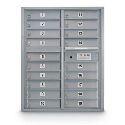 CAD Drawings American Postal Manufacturing Co. 19 Door Standard 4C Front Loading Mailbox